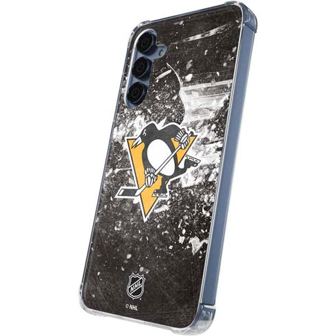 NHL Pittsburgh Penguins Frozen Galaxy A55 5G Clear Case