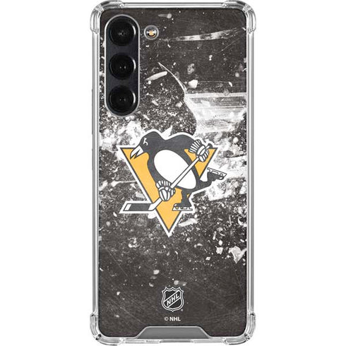 NHL Pittsburgh Penguins Frozen Galaxy S24 FE Clear Case