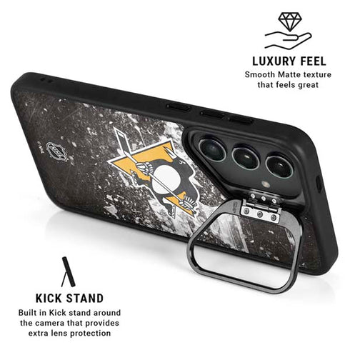 NHL Pittsburgh Penguins Frozen Galaxy S24 FE Kickstand Case