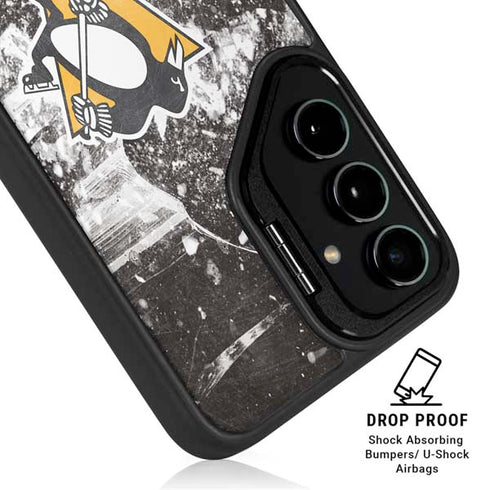 NHL Pittsburgh Penguins Frozen Galaxy S24 FE Kickstand Case