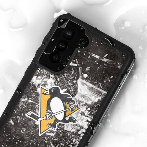 NHL Pittsburgh Penguins Frozen Galaxy S24 Plus Waterproof Case