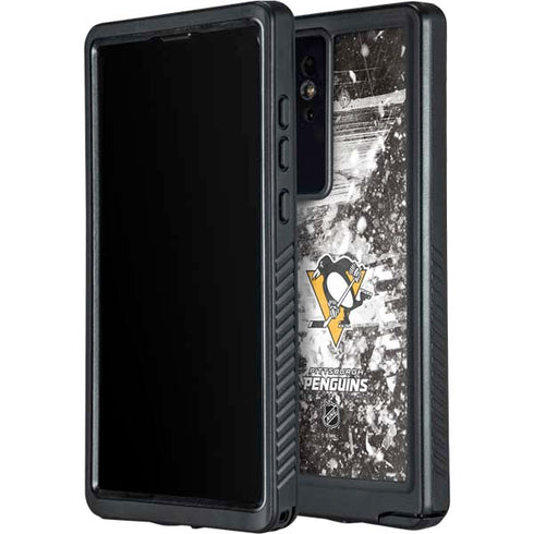 NHL Pittsburgh Penguins Frozen Galaxy S24 Ultra Waterproof Case