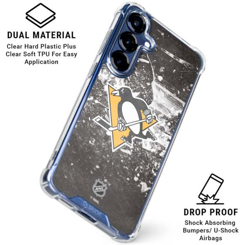 NHL Pittsburgh Penguins Frozen Galaxy S25 Plus Clear Case
