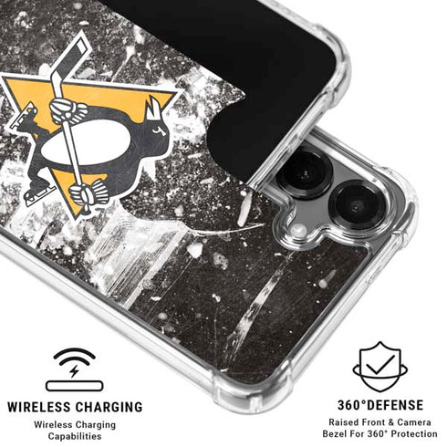 NHL Pittsburgh Penguins Frozen Galaxy S26 Plus Clear Case