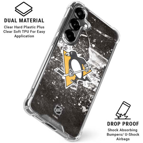 NHL Pittsburgh Penguins Frozen Galaxy S26 Plus Clear Case