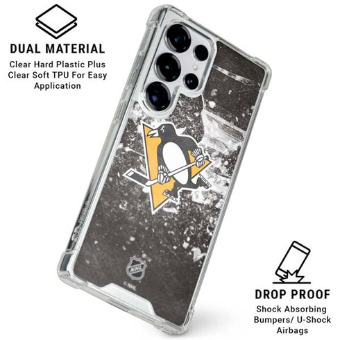 NHL Pittsburgh Penguins Frozen Galaxy S26 Ultra Clear Case