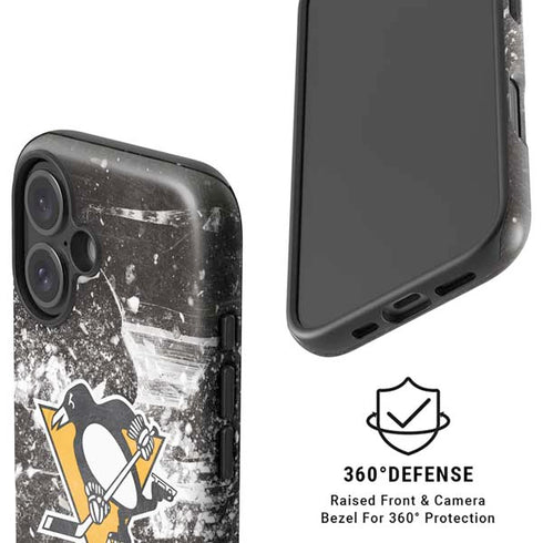 NHL Pittsburgh Penguins Frozen iPhone 16 Magsafe Impact Case