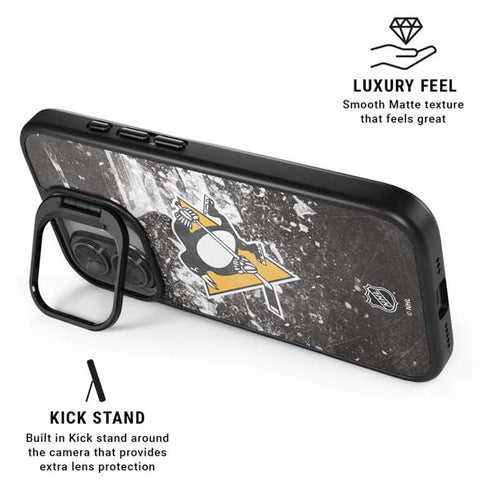 NHL Pittsburgh Penguins Frozen iPhone 17 Kickstand Case