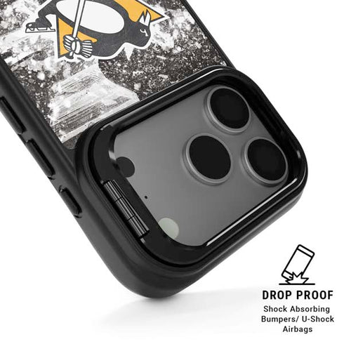 NHL Pittsburgh Penguins Frozen iPhone 17 Pro Kickstand Case