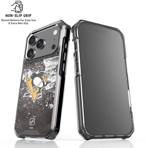 NHL Pittsburgh Penguins Frozen iPhone 17 Pro Max Clear Case
