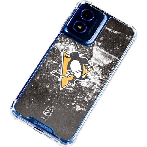 NHL Pittsburgh Penguins Frozen Moto G Play 4G (2024) Clear Case