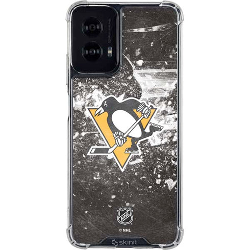 NHL Pittsburgh Penguins Frozen Moto G Power 5G (2024) Clear Case