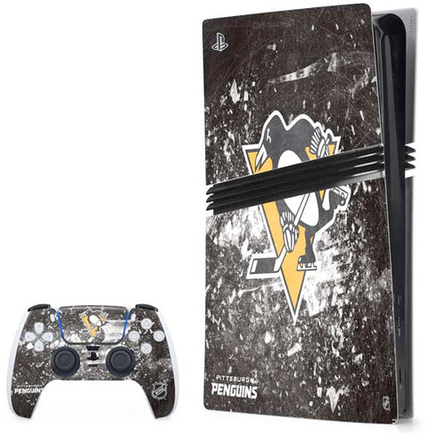 NHL Pittsburgh Penguins Frozen PlayStation PS5 Skins
