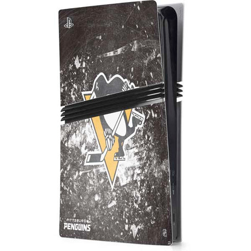 NHL Pittsburgh Penguins Frozen PS5 Pro Console Skin
