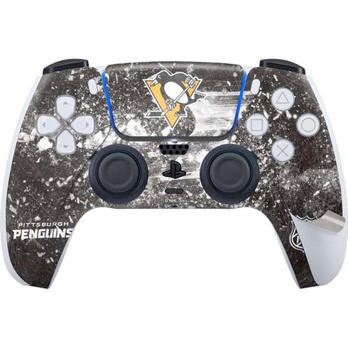NHL Pittsburgh Penguins Frozen PS5 Pro Disk Bundle Skin