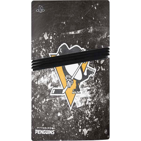 NHL Pittsburgh Penguins Frozen PS5 Pro Disk Console Skin