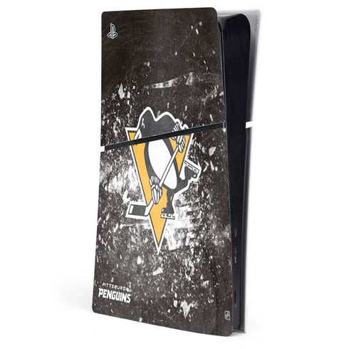 NHL Pittsburgh Penguins Frozen PS5 Slim Digital Edition Console Skin