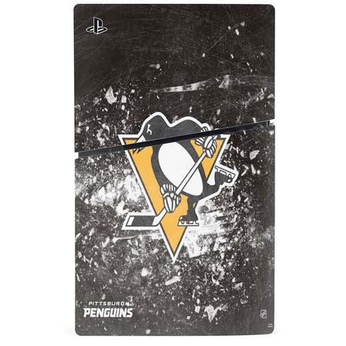NHL Pittsburgh Penguins Frozen PS5 Slim Digital Edition Console Skin