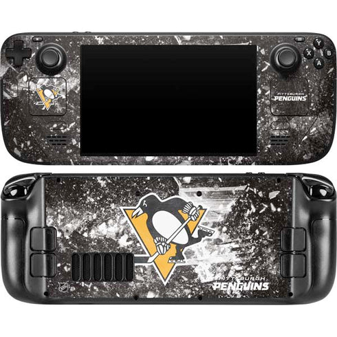 NHL Pittsburgh Penguins Frozen Steam Deck Handheld Gaming Computer OLED Skin
