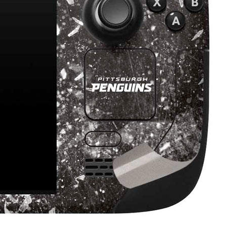NHL Pittsburgh Penguins Frozen Steam Deck Handheld Gaming Computer Skin