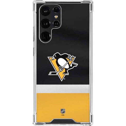 NHL Pittsburgh Penguins Jersey Galaxy S23 Ultra Clear Case