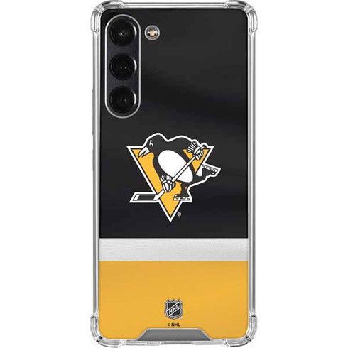 NHL Pittsburgh Penguins Jersey Galaxy S24 FE Clear Case