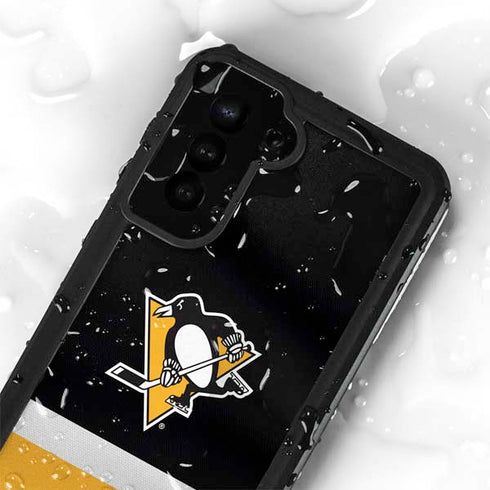 NHL Pittsburgh Penguins Jersey Galaxy S24 Plus Waterproof Case