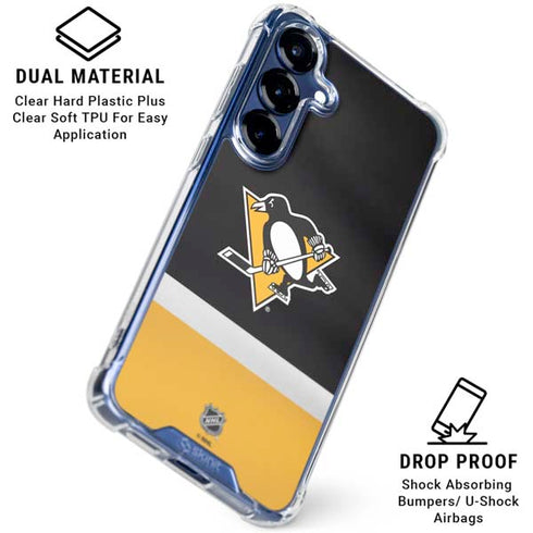 NHL Pittsburgh Penguins Jersey Galaxy S25 Clear Case