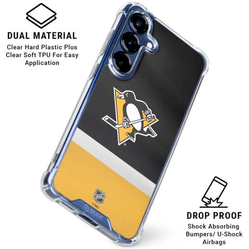 NHL Pittsburgh Penguins Jersey Galaxy S25 Plus Clear Case