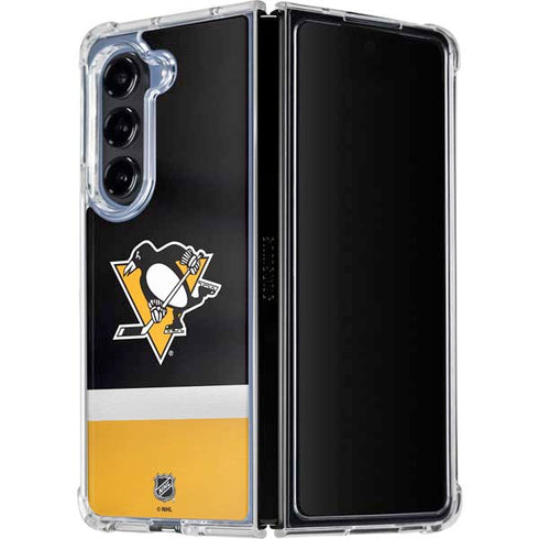 NHL Pittsburgh Penguins Jersey Galaxy Z Fold5 5G Clear Case