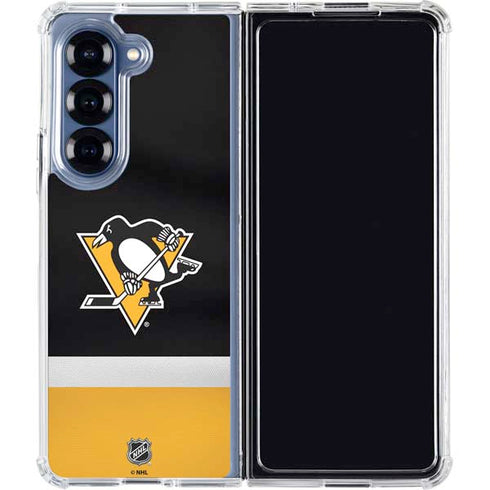 NHL Pittsburgh Penguins Jersey Galaxy Z Fold6 Clear Case
