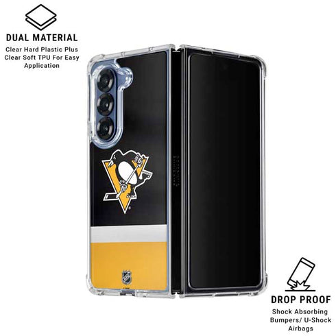 NHL Pittsburgh Penguins Jersey Galaxy Z Fold6 Clear Case