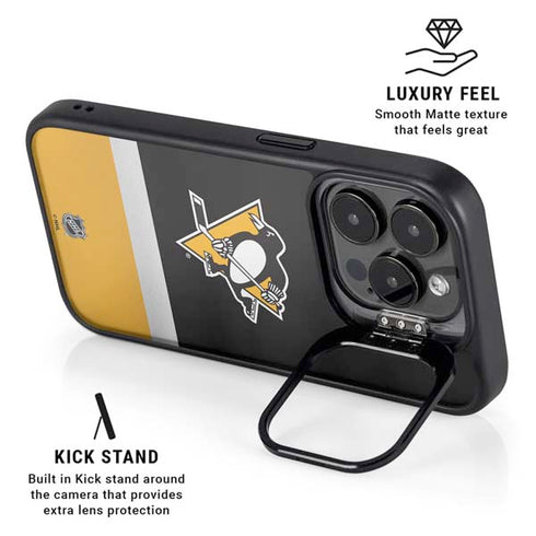 NHL Pittsburgh Penguins Jersey iPhone 15 Pro Kickstand Case