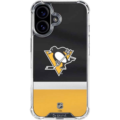 NHL Pittsburgh Penguins Jersey iPhone 16 Plus Clear Case