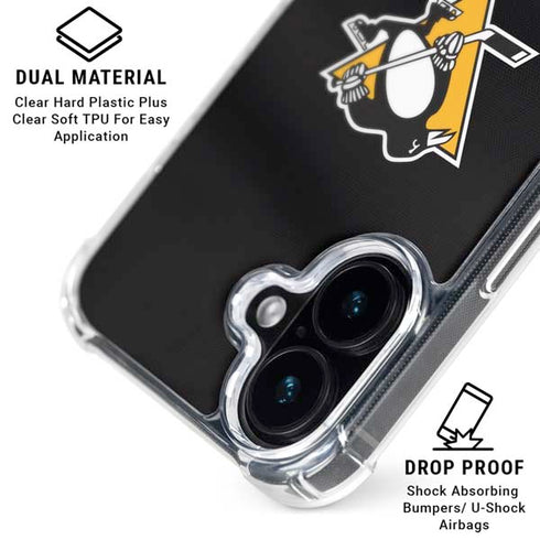 NHL Pittsburgh Penguins Jersey iPhone 16 Plus Clear Case