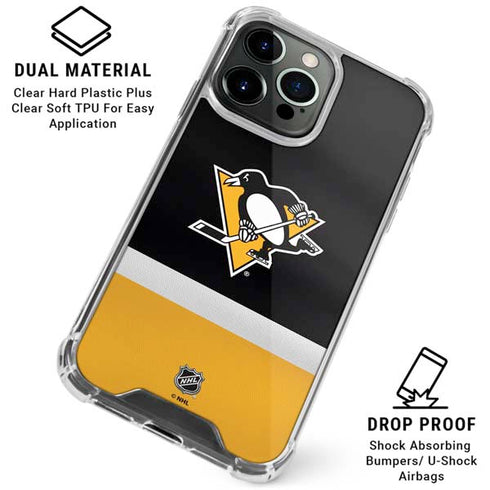 NHL Pittsburgh Penguins Jersey iPhone 16 Pro Max Clear Case