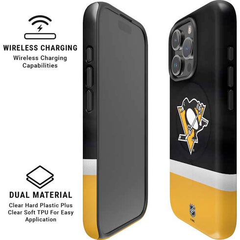 NHL Pittsburgh Penguins Jersey iPhone 16 Pro Max Magsafe Impact Case