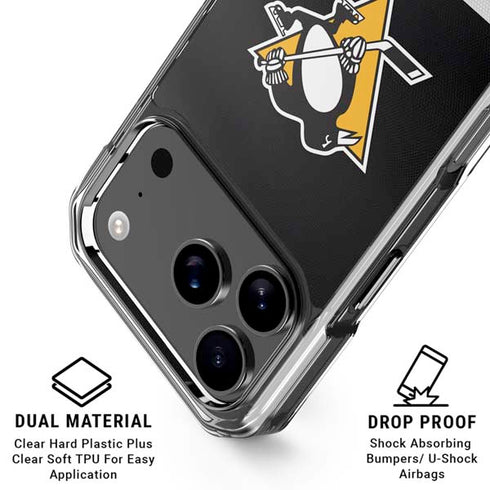 NHL Pittsburgh Penguins Jersey iPhone 18 Pro Clear Case