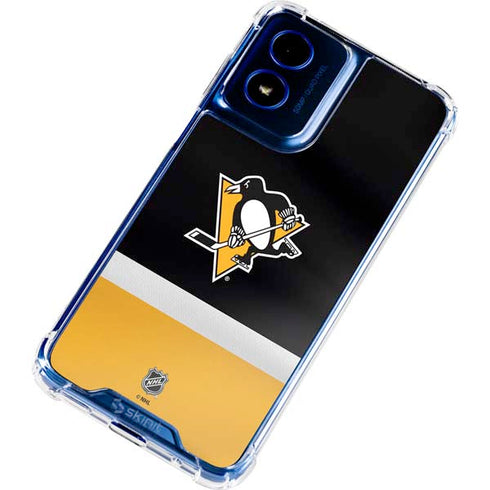 NHL Pittsburgh Penguins Jersey Moto G 5G (2024) Clear Case