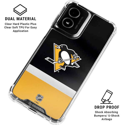 NHL Pittsburgh Penguins Jersey Moto G Power 5G (2024) Clear Case