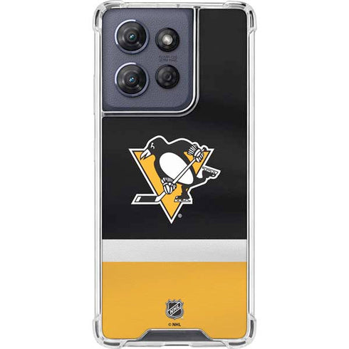 NHL Pittsburgh Penguins Jersey Moto G Stylus 5G (2025) Clear Case