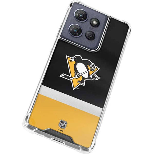 NHL Pittsburgh Penguins Jersey Moto G Stylus 5G (2025) Clear Case