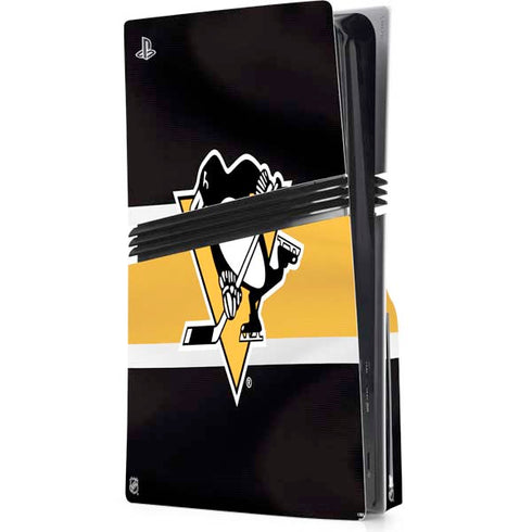 NHL Pittsburgh Penguins Jersey PS5 Pro Disk Console Skin