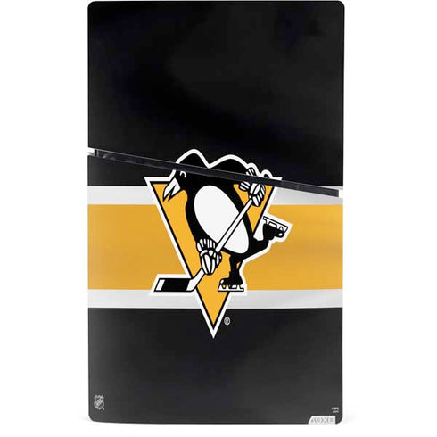 NHL Pittsburgh Penguins Jersey PS5 Slim Digital Edition Console Skin