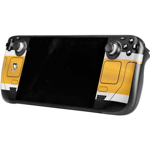 NHL Pittsburgh Penguins Jersey Steam Deck Handheld Gaming Computer OLED Skin