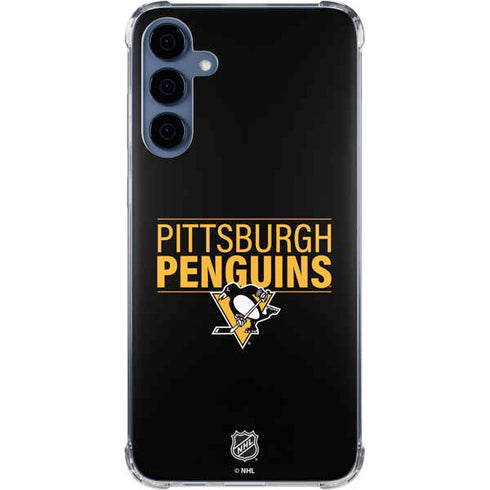 NHL Pittsburgh Penguins Lineup Galaxy A55 5G Clear Case