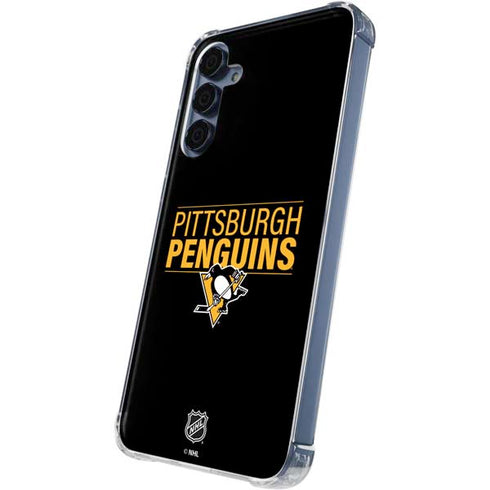 NHL Pittsburgh Penguins Lineup Galaxy A55 5G Clear Case