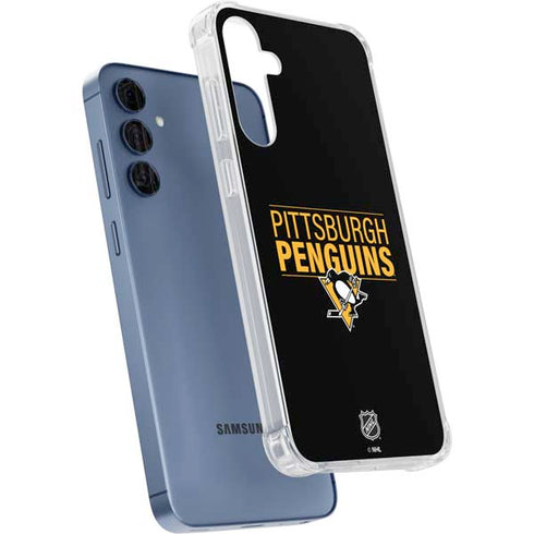 NHL Pittsburgh Penguins Lineup Galaxy A55 5G Clear Case