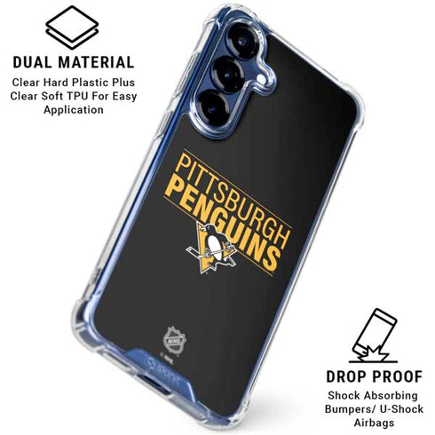 NHL Pittsburgh Penguins Lineup Galaxy S25 Plus Clear Case