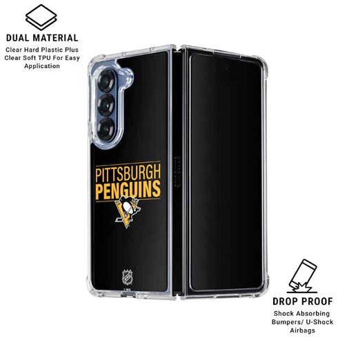 NHL Pittsburgh Penguins Lineup Galaxy Z Fold6 Clear Case